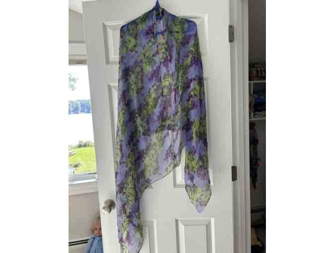 Grape and Vines Shawl or Scarf