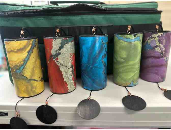 Set of 5 Shanti Chimes | Carry-Case Included!