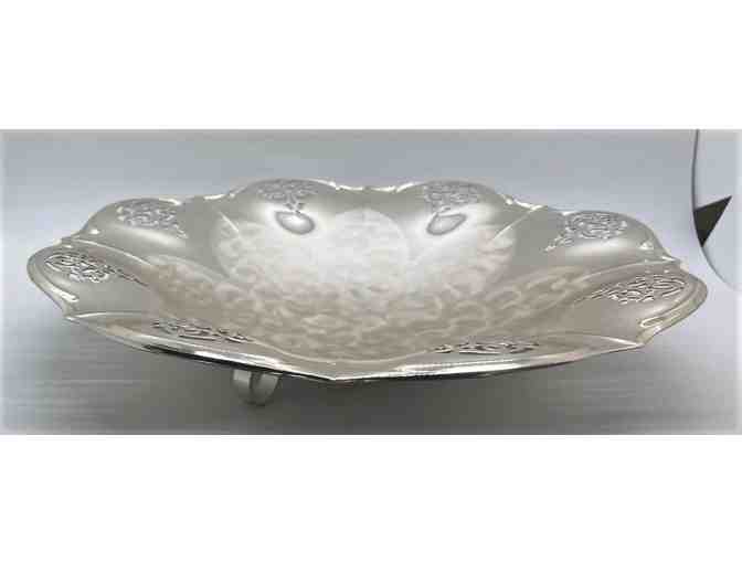 1960's Footed silver serving plate - Photo 2