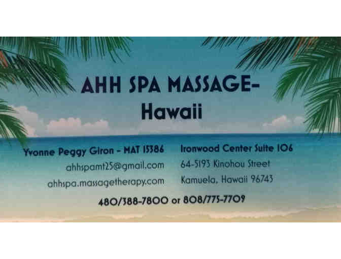 One (1) Hour Massage from Peggy Giron at Ahh Spa Massage