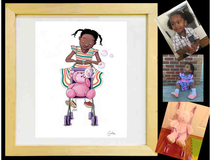 Unique Custom Portrait Illustration by Ms. Gela of STEAM Studio