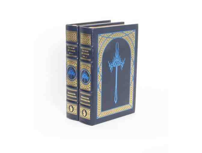 Leatherbound Gold Leaf Signed Edition of 'Way Of Kings' by Brandon Sanderson