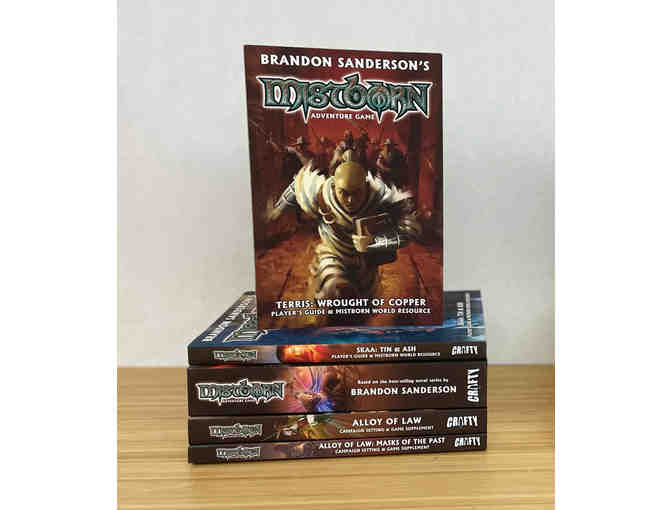 Mistborn Adventure Game books set 1 (signed by Alex Flagg)
