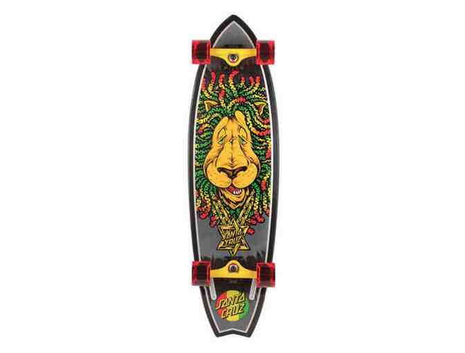 Santa Cruz Skateboard- Rasta Lion Big Shark Cruzer