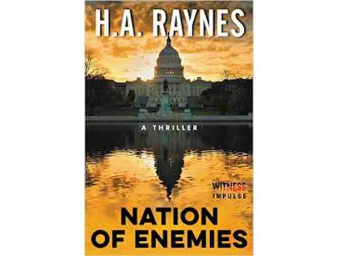 Autographed Copy of 'Nation of Enemies', Debut Novel by Newton Mom, H.A. Raynes
