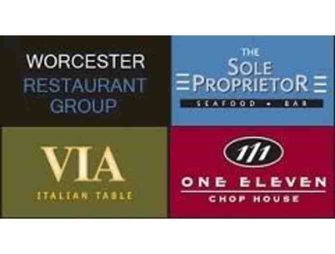 Pack of 4 Hanover Theater Tickets & Worcester Restaurant Group Dinner Gift Card