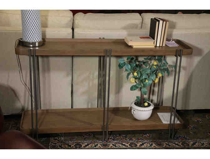 Metal and Wood Console