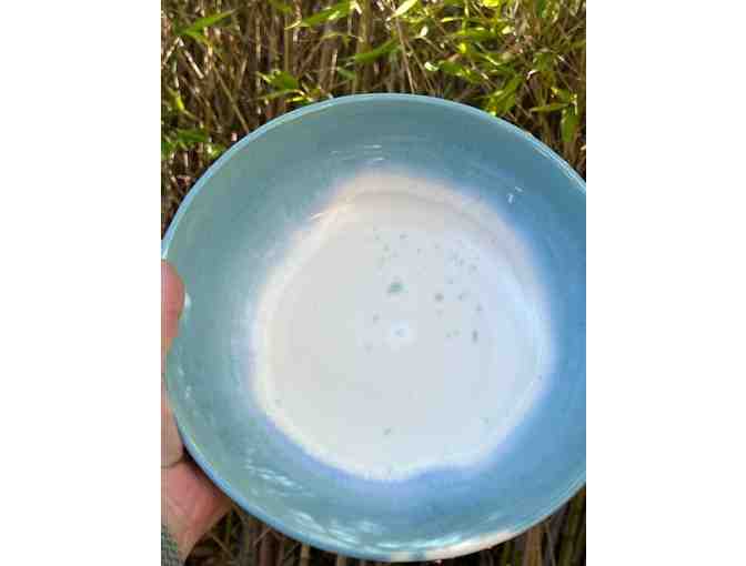 Ceramic Bowl-Blue, Purple, White - Photo 2